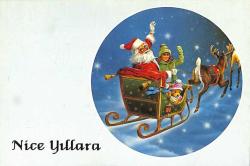 Yılbaşı (Yeniyıl) Noel Baba Temalı Kartpostal KRT14098