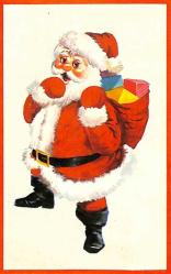 Yılbaşı (Yeniyıl) Noel Baba Temalı Kartpostal KRT14149