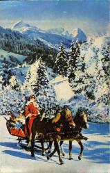 Yılbaşı (Yeniyıl) Noel Baba Temalı Kartpostal KRT14471