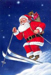 Yılbaşı (Yeniyıl) Noel Baba Temalı Kartpostal KRT14473