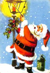 Yılbaşı (Yeniyıl) Noel Baba Temalı Kartpostal KRT14488