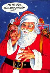 Yılbaşı (Yeniyıl) Noel Baba Temalı Kartpostal KRT14497