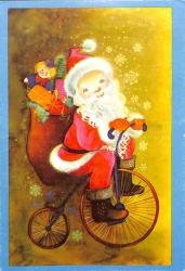 Yılbaşı (Yeniyıl) Noel Baba Temalı Kartpostal KRT14543