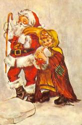 Yılbaşı (Yeniyıl) Noel Baba Temalı Kartpostal KRT14560