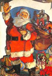 Yılbaşı (Yeniyıl) Noel Baba Temalı Kartpostal KRT14933