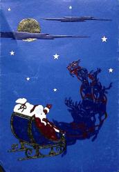 Yılbaşı (Yeniyıl) Noel Baba Temalı Açılır Kapak Kartpostal KRT16908