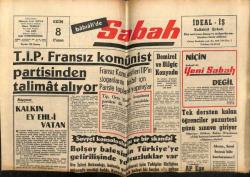Sabah Gazetesi 8 Ekim 1965 - Çetin Altan Vergi Kaçakçısı GZ63990