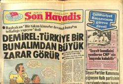Son Havadis Gazetesi 5 Eylül 1980 - Bülent Ersoy , Sarı - Lacivertli Renk İşte Canımı Veririm diyor GZ65498