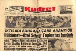 Kudret Gazetesi 17 Temmuz 1962 - İktisadi Buhrana Çare Aranıyor GZ66032