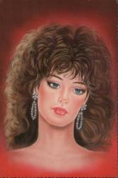 Güzel Kadın Kartpostal KRT3821