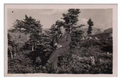 Bursa Uludağ 1936 Arazi Çalışması Anısı Siyah Beyaz Fotokart KRT6290