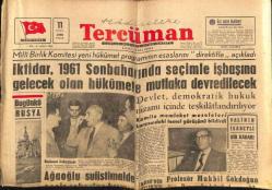 Tercüman Gazetesi 11 Eylül 1960 - Yassıada Duruşmaları İle İlgili Hazırlıklar Sona Erdi GZ67534