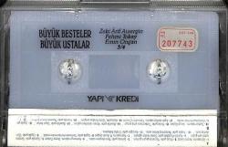Zeki Arif Ataergin-Fehmi Tokay-Emin Ongan *Büyük Besteler Büyük Ustalar 34 * Kaset KST18199