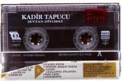 Kadir Tapucu - Şeytan Diyor Ki Kaset ( İkinci El ) KST5512