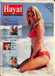 HAYAT DERGİSİ Sayı 47 20 Kasım 1975 - Cemal Kamacı Posteri - Filiz Akın`ı Gelin Gibi Süslediler - Gülsüm Eliyeşil, Evinde Kupadan Geçilmiyor NDR69262