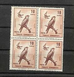 10 Ekim 1967 Kuş Resimli Uçak 10 Kuruş PPT1873