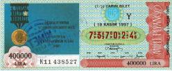 19 Kasım 1997 (Y) 6.Ulusal Kalite Kongresi (12) Yarım Bilet PYB5599