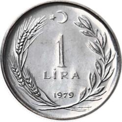 1979 - 1 Lira FAO *Saban Kılıçtan Üstündür* ÇİL TCH1136