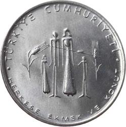 1977 - F.A.O. 5 Lira (Herkese Ekmek ve Konut) ÇİL TCH435