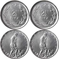 1978 - 2½ Lira (Ters - Düz) Takım ÇİL TCM2465