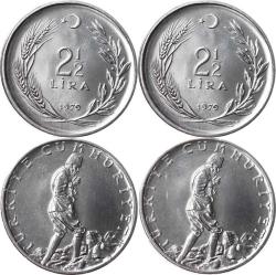 1979 - 2½ Lira (Ters - Düz) Takım ÇİL TCM2467