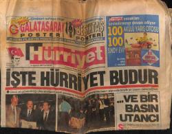 Hürriyet Gazetesi 31 Ağustos 1991 - Dalan , Yılmaza Meydan Okudu GZ69442