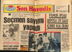 Son Havadis Gazetesi 6 Eylül 1982 - Pamuk İpliği Deposu 20 Saat İçinde Kül Oldu GZ69750