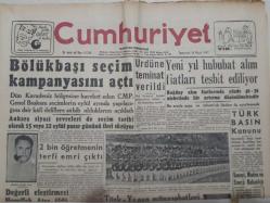 Cumhuriyet Gazetesi 14 Eylül 1989 - İsmail Rüştü Aksal Öldü GZ73833