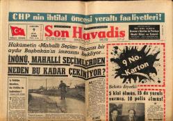 Son Havadis Gazetesi 9 Ocak 1963 - Orhan İlter Gizli Teşkilat Kuruyor GZ74150