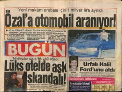 Bugün Gazetesi 23 Ekim 1990 - Turgut Özala Otomobil Aranıyor GZ75219