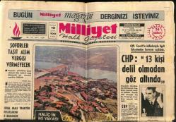 Milliyet Halk Gazetesi 24 Haziran 1973 - THYnin İki Uçağı Arızalanınca Dış Seferler Karmakarışık Oldu GZ79180
