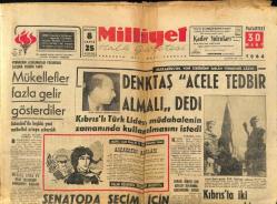 Milliyet Halk Gazetesi 30 Mart 1964 - Boğaz Ağzında Dün İki Yunan Tankeri Çarpıştı GZ79231