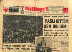 Milliyet Halk Gazetesi 14 Haziran 1960 - Gürselin Ethem Menderese İkaz Mektubu Dün Açıklandı GZ79232