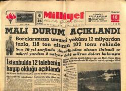 Milliyet Halk Gazetesi 18 Haziran 1960 - Yüksek Adalet Divanı Hususi Kanunu Hazır GZ79236