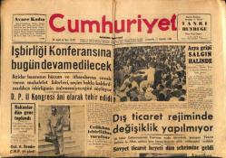 Cumhuriyet Gazetesi 21 Ağustos 1957 - Asya Gribi Salgın Halinde GZ83505