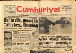 Cumhuriyet Gazetesi 11 Mart 1964 - Bafta Geçici Ateşkes İlan Edildi, İnönü İngilizlerin Adada Pasif Kaldığını Söyledi, Madam Mhu GZ88063