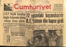 Cumhuriyet Gazetesi 8 Mart 1960 - Amerikadaki Dehşet Verici Kar Fırtınası 160 Kişi Öldü GZ88320
