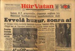 Hürvatan Gazetesi 30 Kasım 1961 - Milletvekili Maaşlarının 3500 Lira Olması İçin Teklif Yapıldı GZ88611