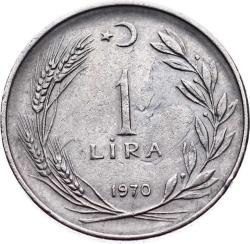 1970 Yılı 1 Lira ÇT TCM361