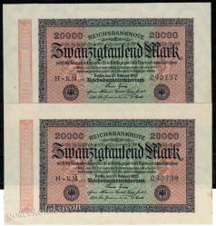 Almanya 20.000 Mark 1923 Seri Takipli ÇAÇİL YKP1836