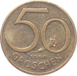 Avusturya 50 Groşen 1960 ÇT YMP2154