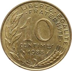 Fransa 10 Centimes 1988 ÇÇT YMP3362