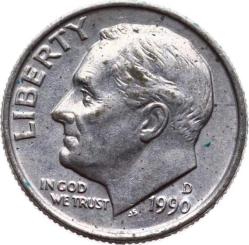 ABD 1 Dime 1990 ÇT YMP4401