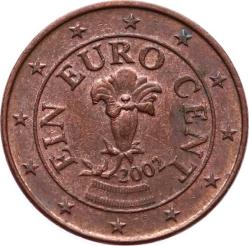 Avusturya 1 Euro Cent 2002 ÇT YMP5205