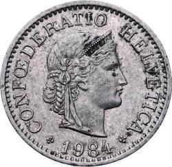 İsviçre 10 Rappen 1984 ÇÇT YMP5926