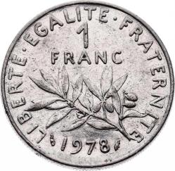 Fransa 1 Frank 1978 ÇÇT YMP6104