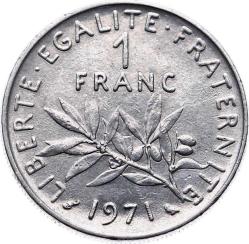 Fransa 1 Frank 1971 ÇÇT YMP6589
