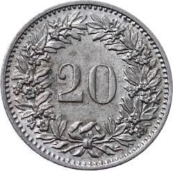 İsviçre 20 Rappen 1974 ÇÇT YMP8330