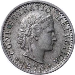 İsviçre 20 Rappen 1974 ÇÇT YMP8330