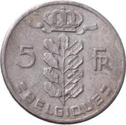 Belçika 5 Frank 1963 ÇT *Baudouin I - Fransızca* YMP8347